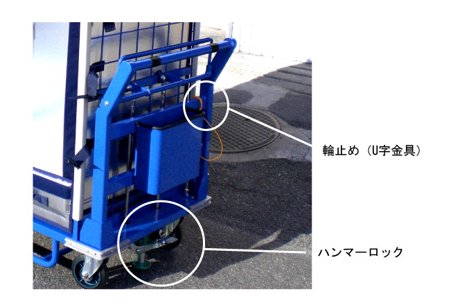 ハンマーロック、輪止めでさらに安全