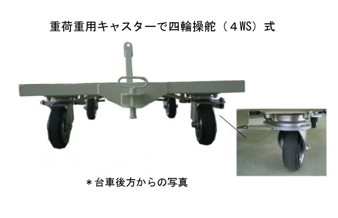 台車の後方姿_4WS機構